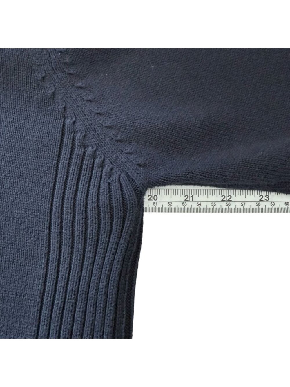Vintage US Polo Assn Men Sweater Small Blue Pull Over 3/4 Zip Logo Cotton Blend - Picture 16 of 16